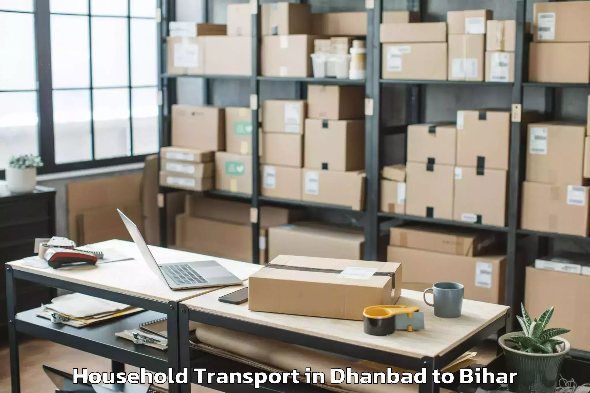 Book Dhanbad to Kusheshwar Asthan Household Transport